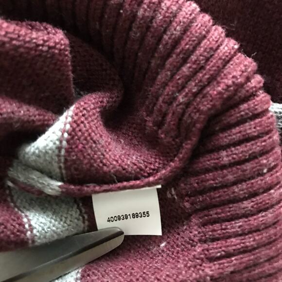 NEW Urban Pipeline Red Gray Striped Long Sleeve Crewneck Sweater XL - Picture 10 of 13